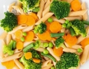 Brokoli, Bezelye ve Havuçlu Diyet Makarna Tarifi